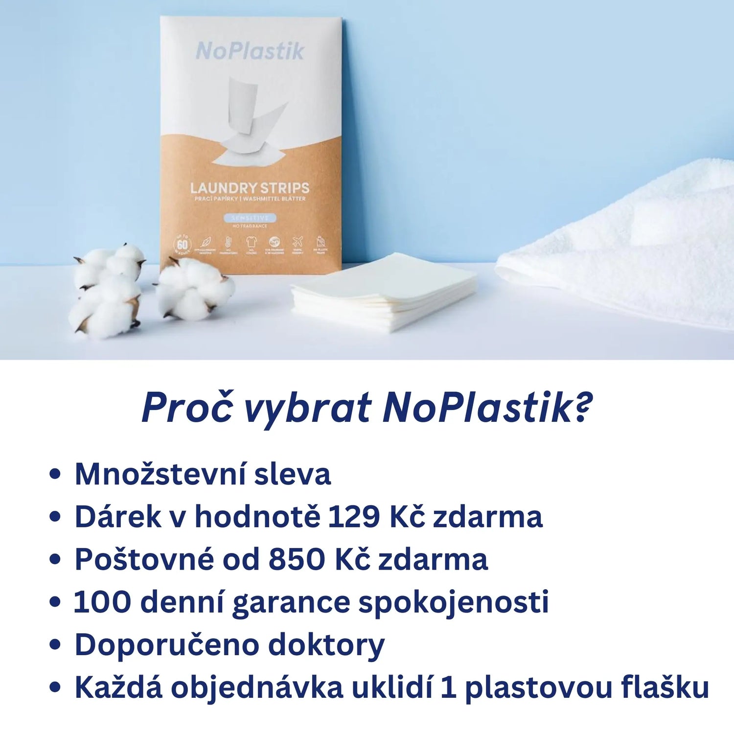 NoPlastik Prací Papírky